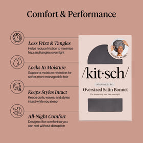 Kitsch adjustable ties detail demonstrating secure, customizable fit for comfort