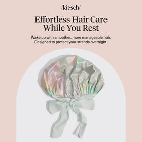 Kitsch bonnet styled on nightstand for comfortable sleep routine