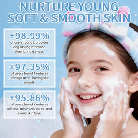 KIUORET single-use face mask in-hand demonstrating soothing weekly hydration boost