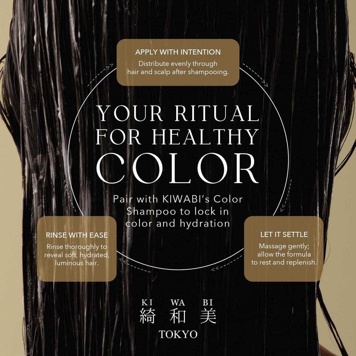 KIWABI before-and-after color protection comparison demonstrating reduced fade