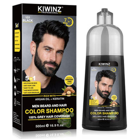 Kiwinz Professional front packaging showing black 500ml bottle and benefits