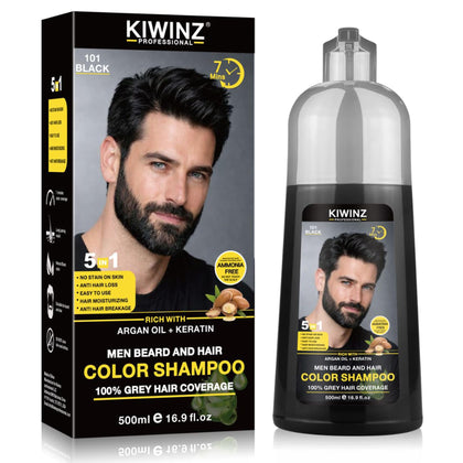 Kiwinz Professional front packaging showing black 500ml bottle and benefits