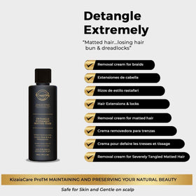 Kizaïa Tangle Hair Expert creamy texture close-up demonstrating smooth slip