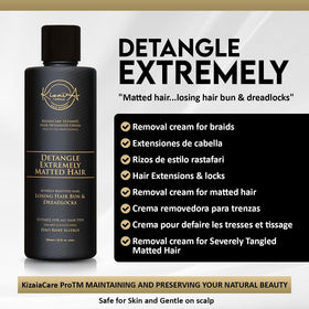 Kizaïa Tangle Hair Expert used on a child’s hair for gentler detangling