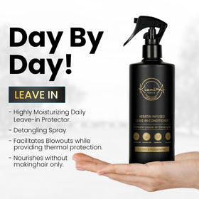 Kizaïa Tangle Hair Expert spray nozzle close-up for easy application benefit