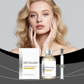 KKINYAS essence dispensing from ampoule showing precise application benefit