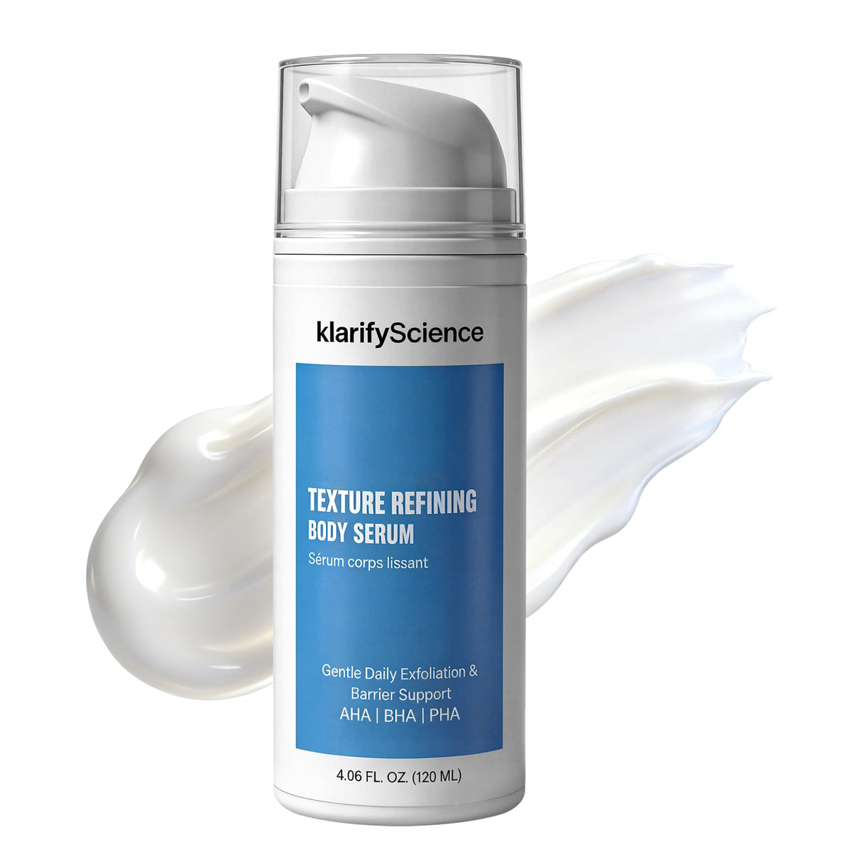 klarifyScience front packaging showing bottle and clear labeling for easy identification