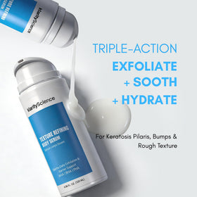 klarifyScience pump dispensing serum texture demonstrating fast absorption benefit