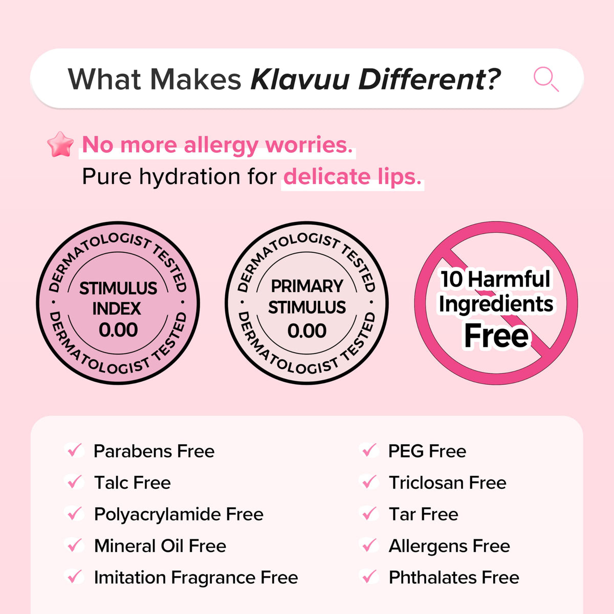 KLAVUU ingredients display with berry and vanilla elements highlighting nourishing aroma and antioxidants