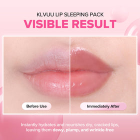 KLAVUU lip mask open texture showing smooth balm consistency and rich hydration benefits