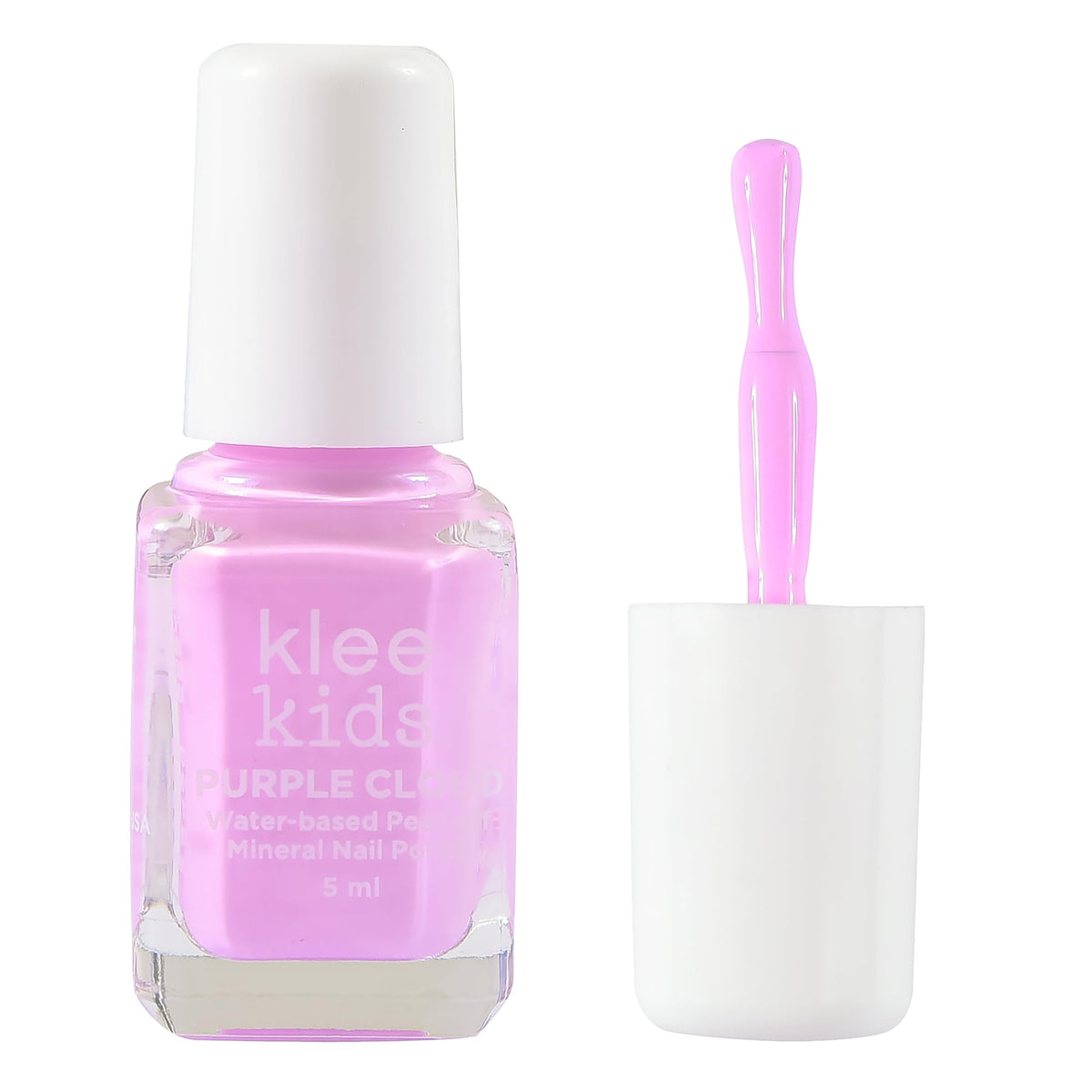 Klee Naturals rainbow powder brush and applicator set sized for kids