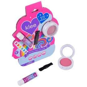 Klee Naturals blush compact open displaying Camden Spark color and natural finish