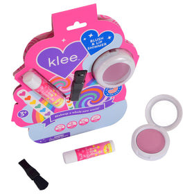 Klee Naturals open blush compact Coney Glitz, easy buildable color benefit