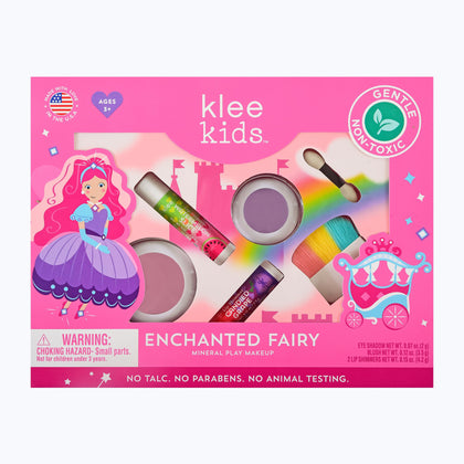 Klee Naturals front packaging showing Enchanted Fairy kit and safe play benefit