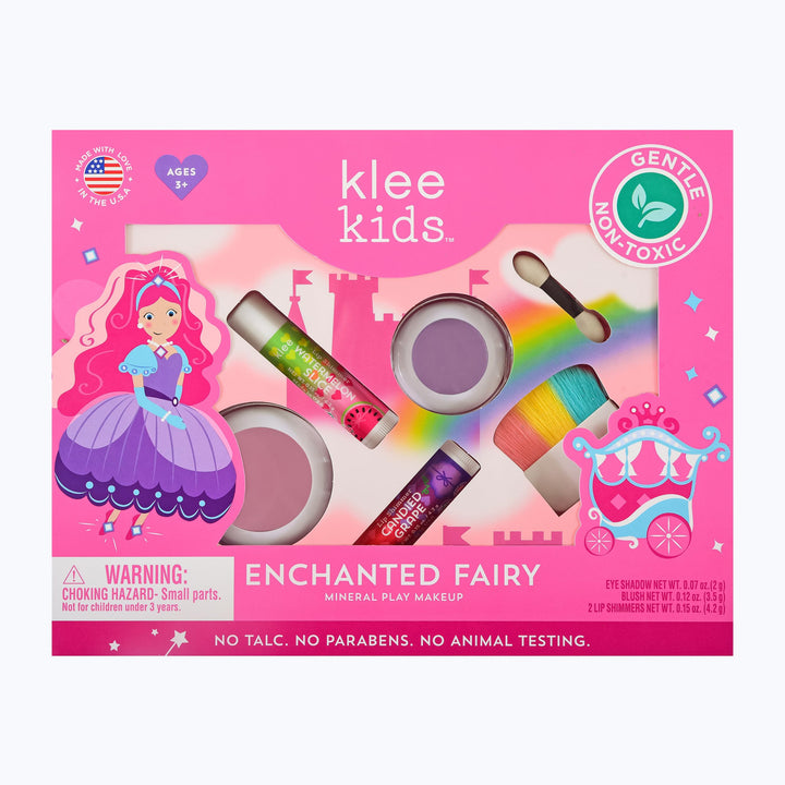 Klee Naturals front packaging showing Enchanted Fairy kit and safe play benefit