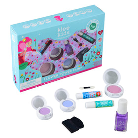 Klee Naturals open eyeshadow compacts showing gentle mineral shimmer
