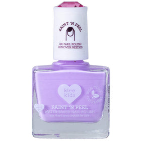 Klee Naturals peelable polish demo of Little Rock peeling easily from nail