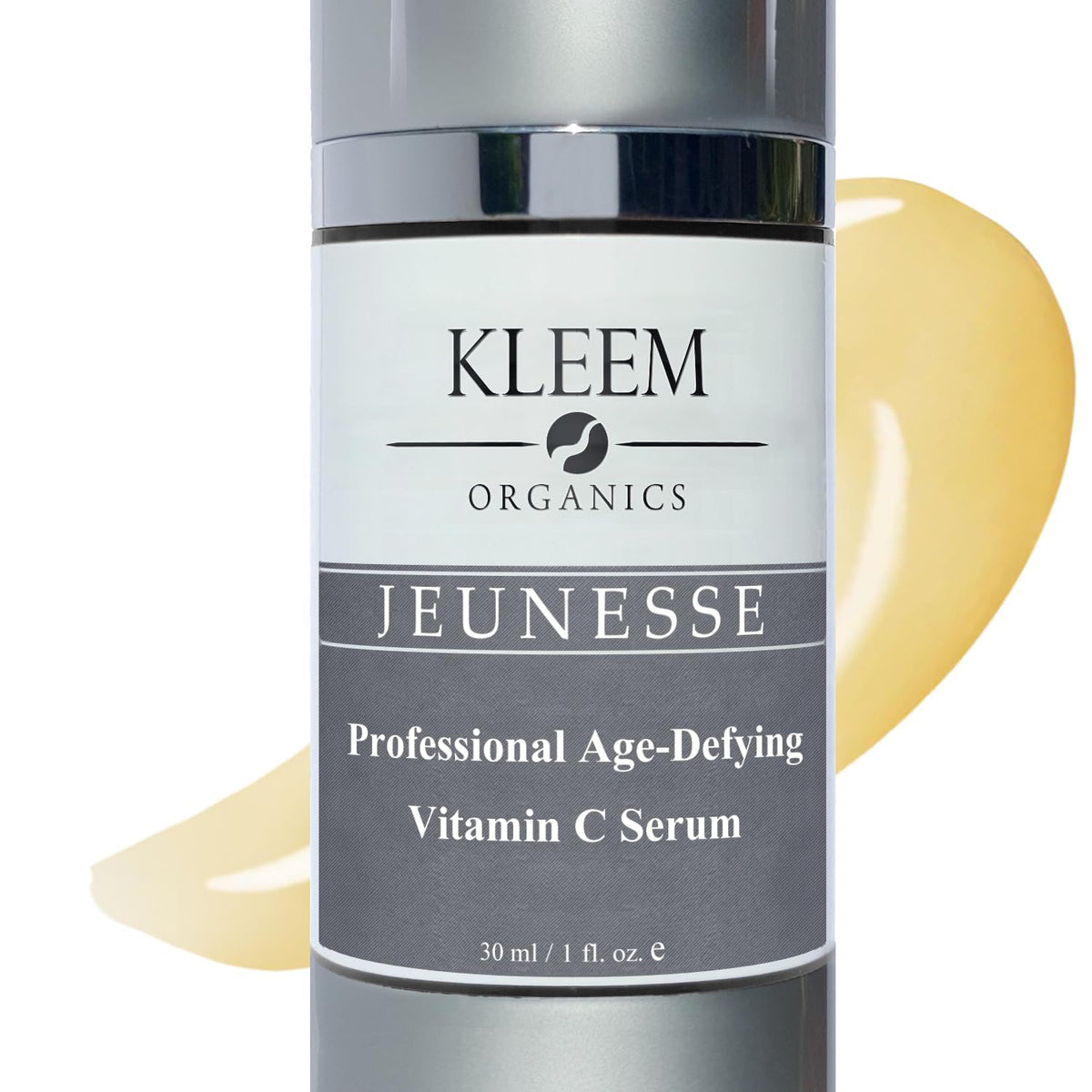 Kleem Organics front packaging showing bottle and box, clear branding and benefit