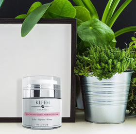 kleem organics back label with ingredients list, helps shoppers verify active components