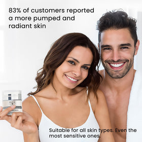 Kleem before and after skin texture comparison illustrating smoother results