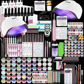 Klemon kit overview showing all included tools for complete home manicures