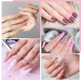 Klemon finished manicure on hand model showcasing professional-looking results