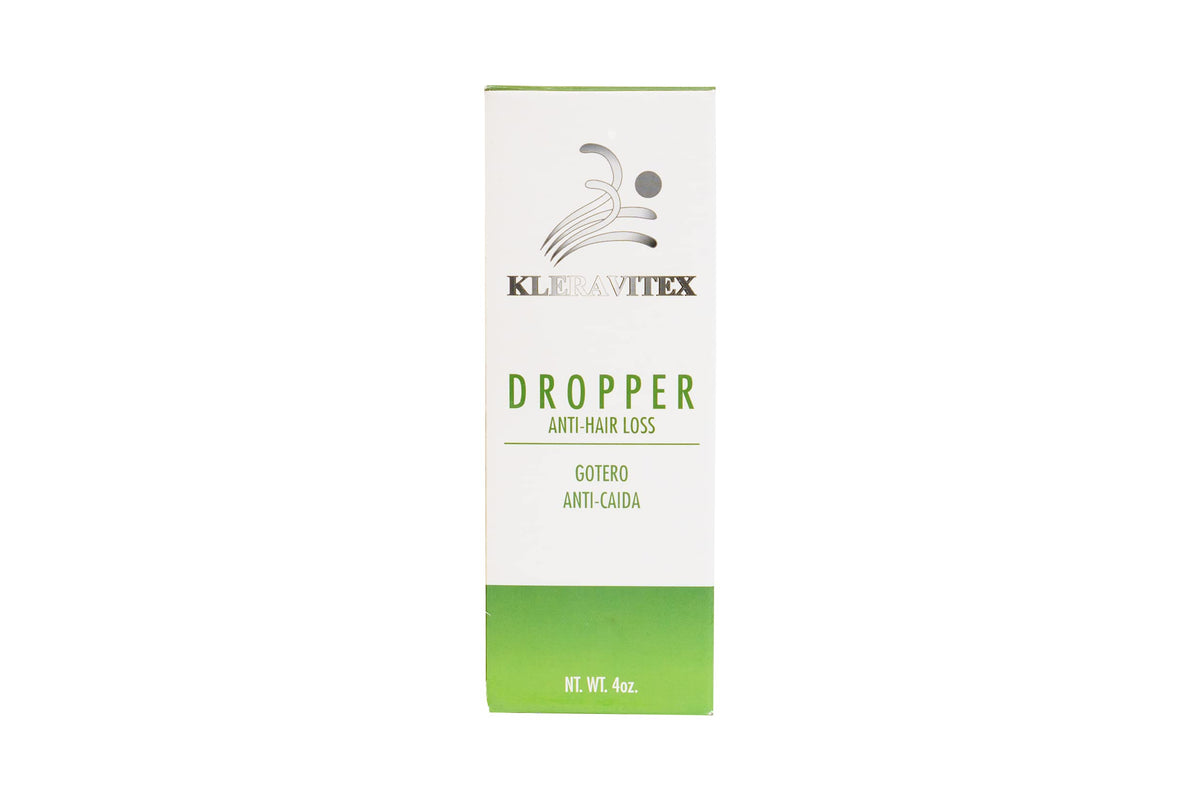 Kleravitex dropper close-up dispensing serum to highlight precise application benefit