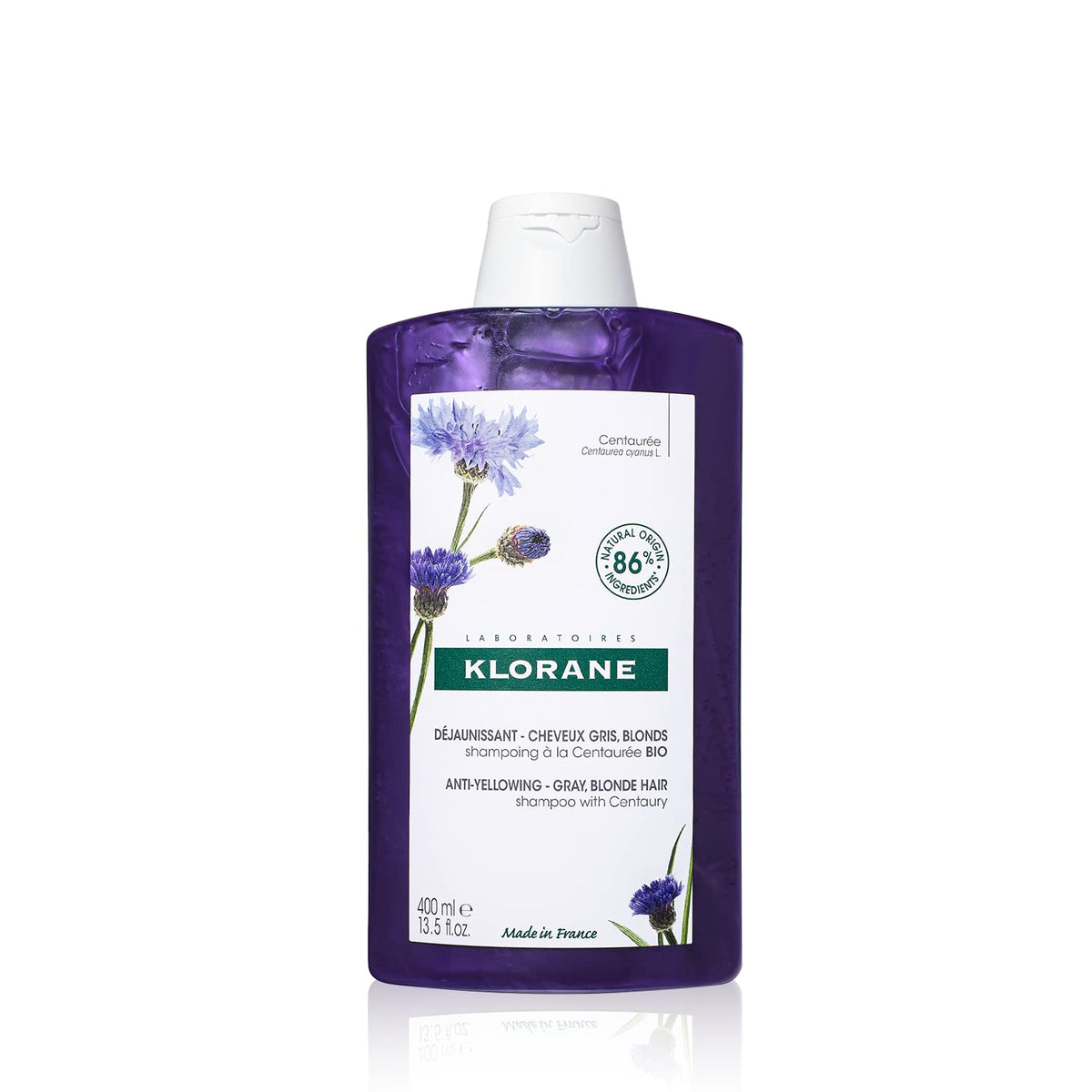 Klorane front bottle image showing packaging and size benefits
