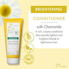Klorane creamy conditioner texture highlighting smoothness and shine