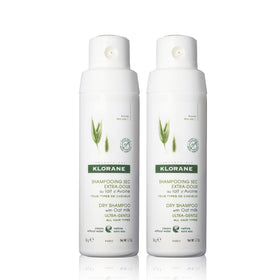 Klorane front packaging showing oat milk dry shampoo benefits