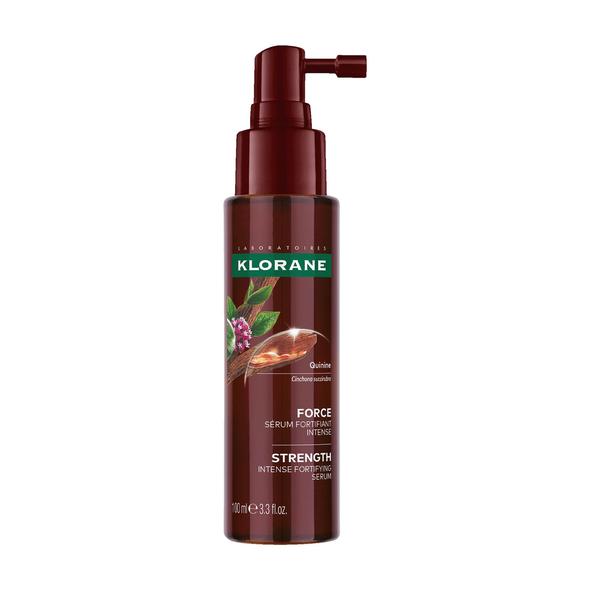 Klorane front packaging showing bottle and label for quick product ID and benefits