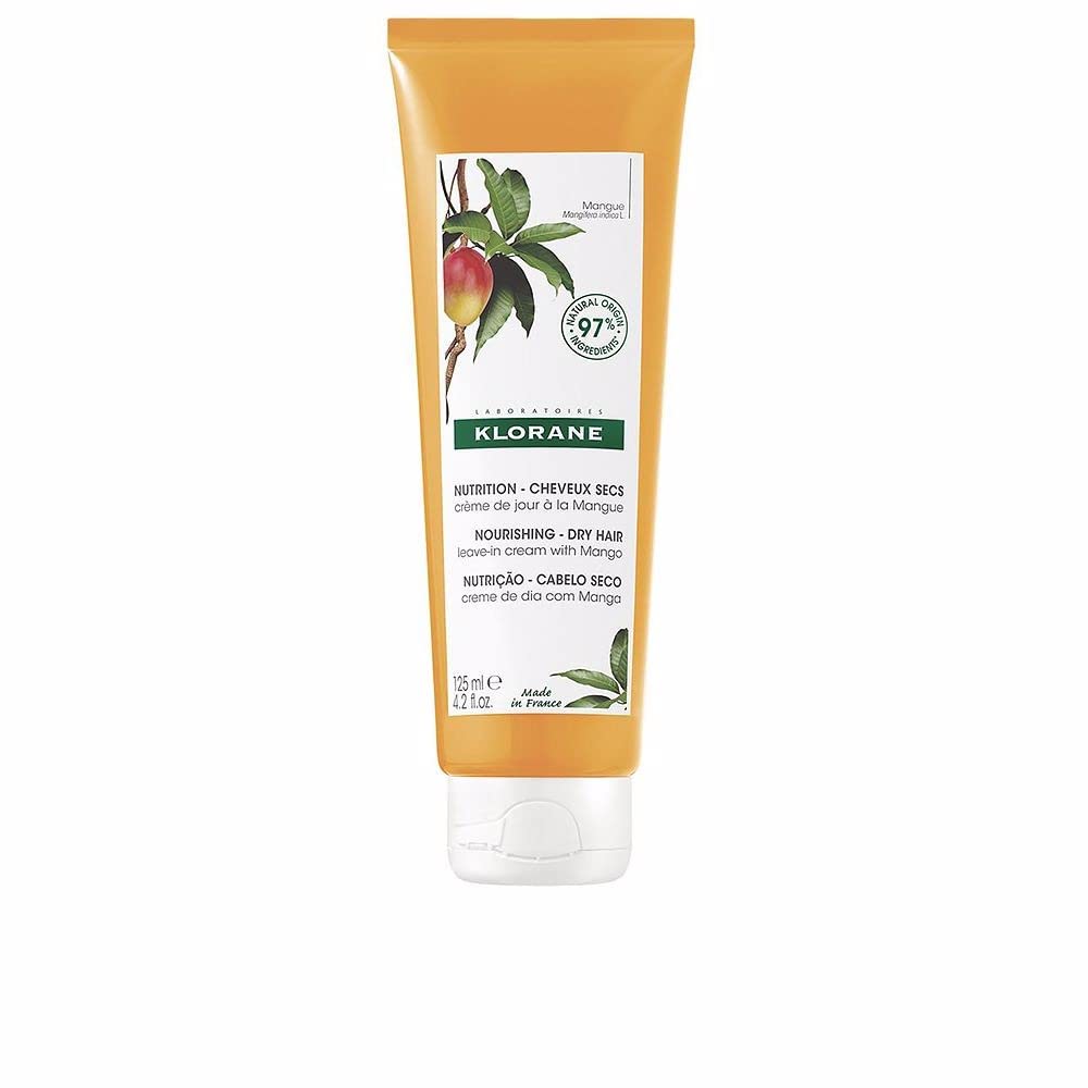 Klorane leave-in cream front packaging showing size and mango butter benefit