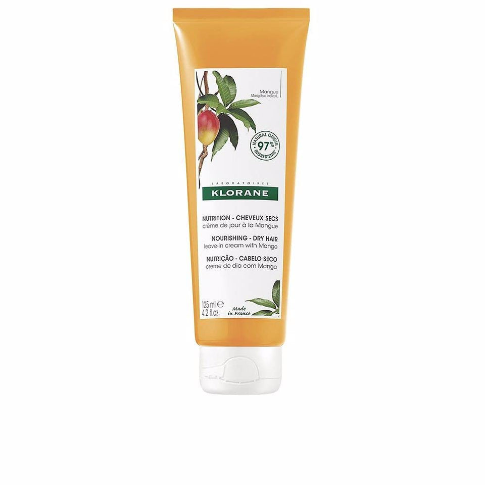 Klorane leave-in cream front packaging showing size and mango butter benefit