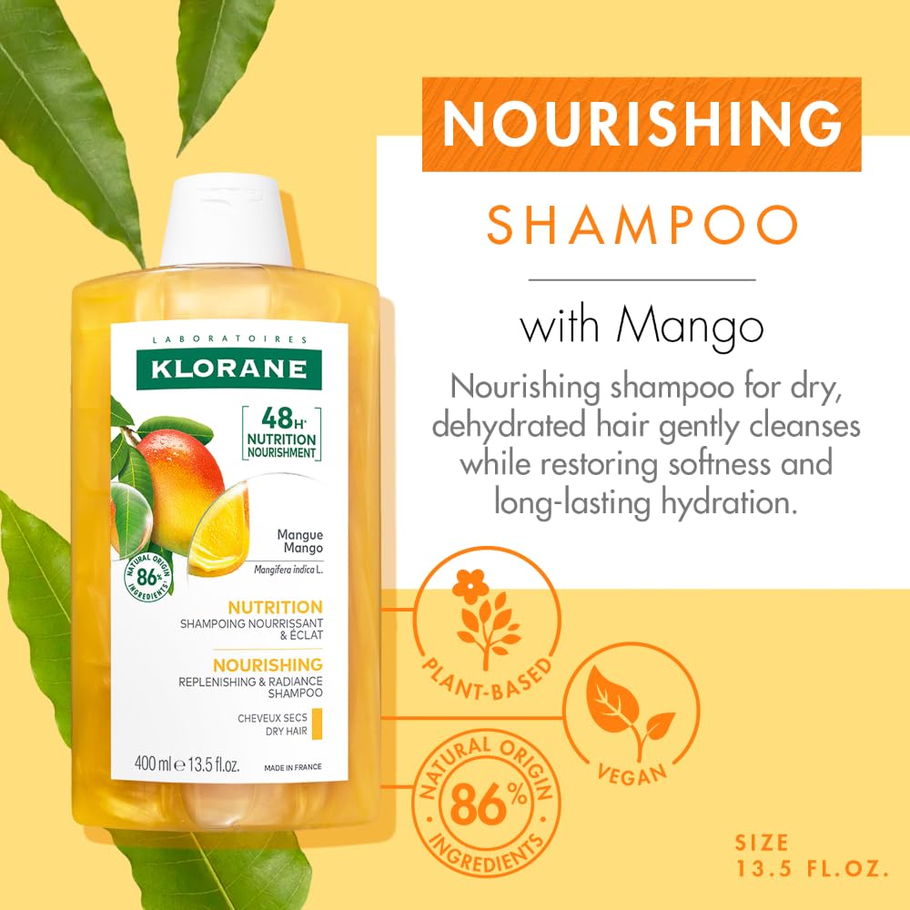 Klorane dispensing creamy shampoo texture offering easy application benefit