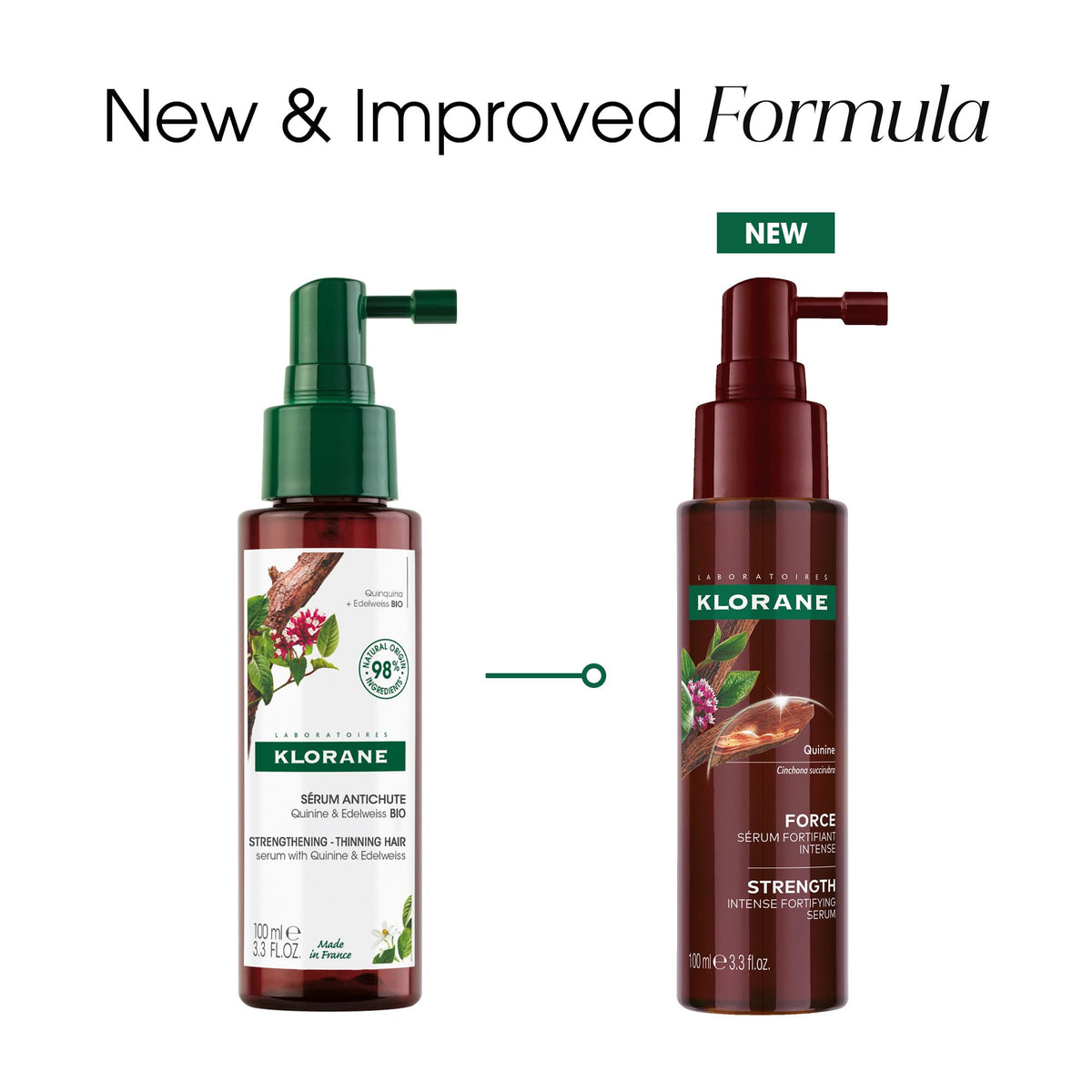 Klorane applying serum to scalp illustrating simple massage-in routine benefit