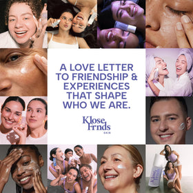 KLOSE FRNDS lifestyle bathroom routine portraying gentle daily self-care benefits