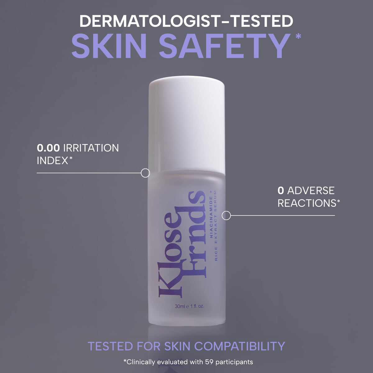KLOSE FRNDS texture drop demonstrating silky serum and quick absorption