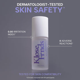 KLOSE FRNDS texture drop demonstrating silky serum and quick absorption