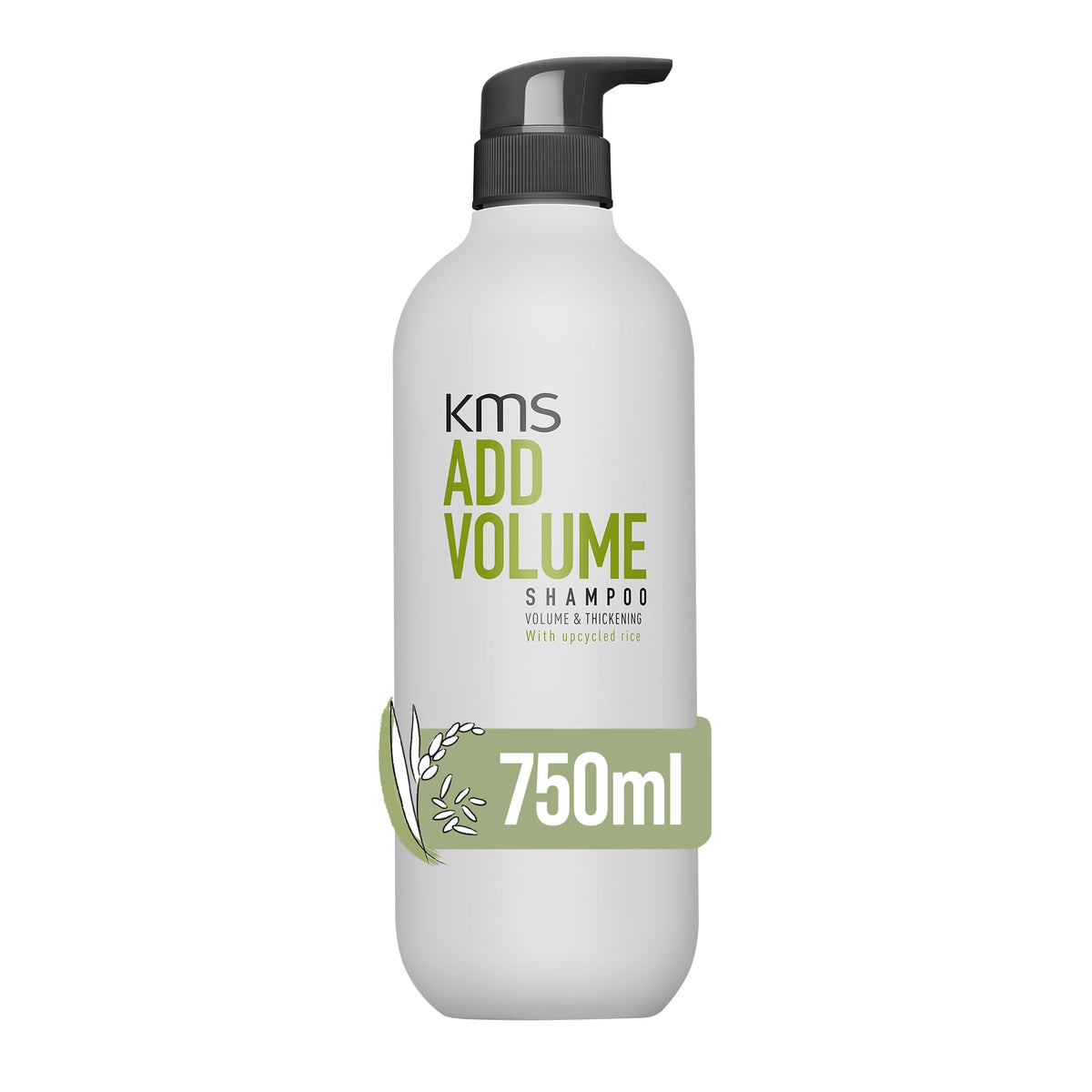 KMS AddVolume front bottle showing label and 750ml size for clearer product choice