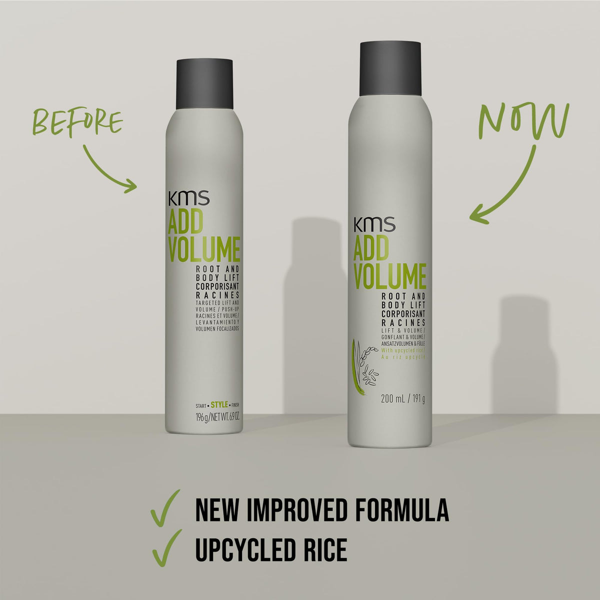 KMS mid-lengths application detail adding body and natural movement