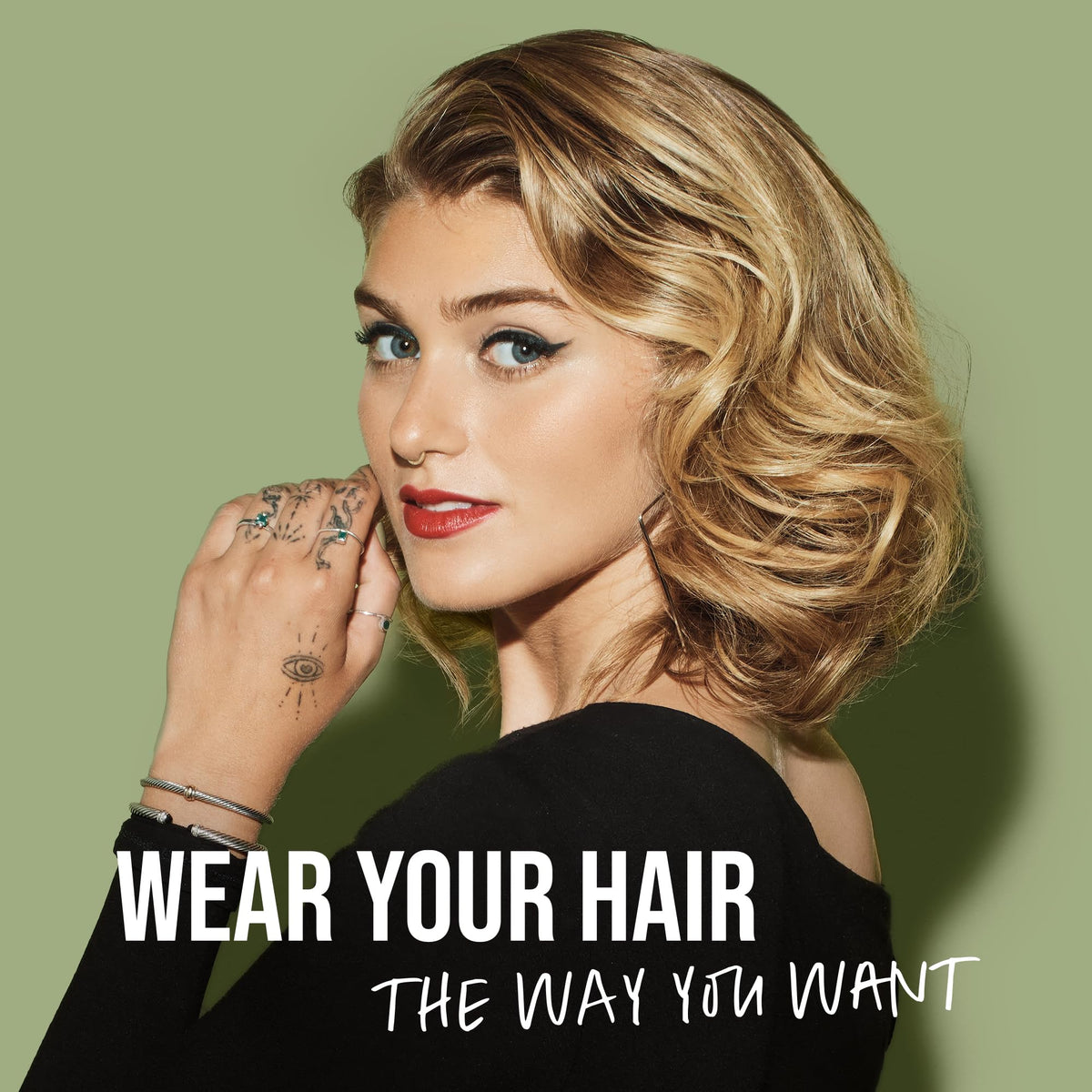 KMS styled hair lifestyle shot showing fuller hair and natural-looking volume