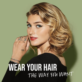 KMS styled hair lifestyle shot showing fuller hair and natural-looking volume