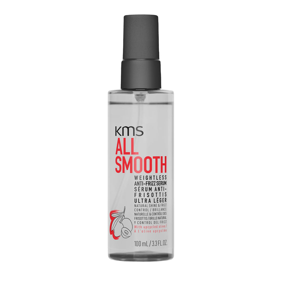 KMS AllSmooth front packaging showing bottle and label benefits