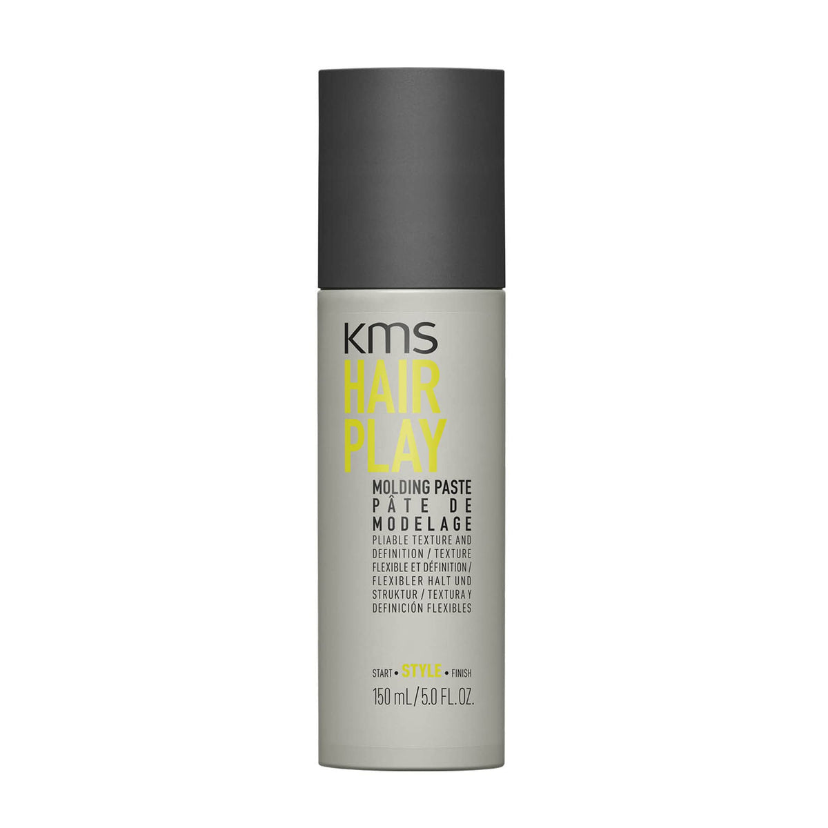 KMS HAIRPLAY front packaging showing jar and brand for clear product ID