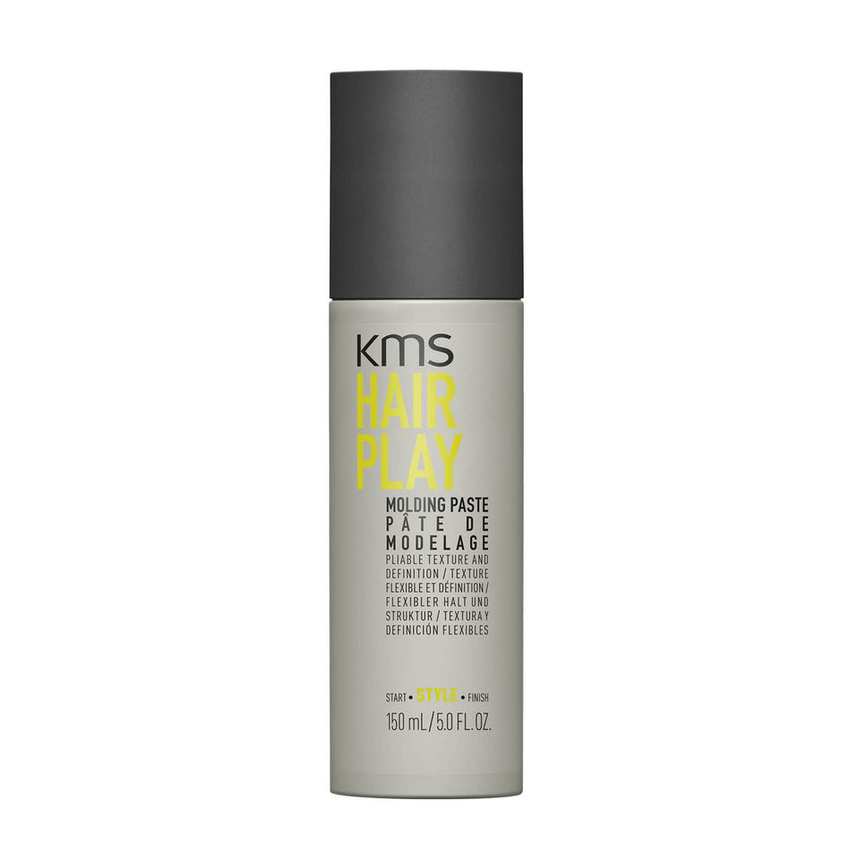 KMS HAIRPLAY front packaging showing jar and brand for clear product ID