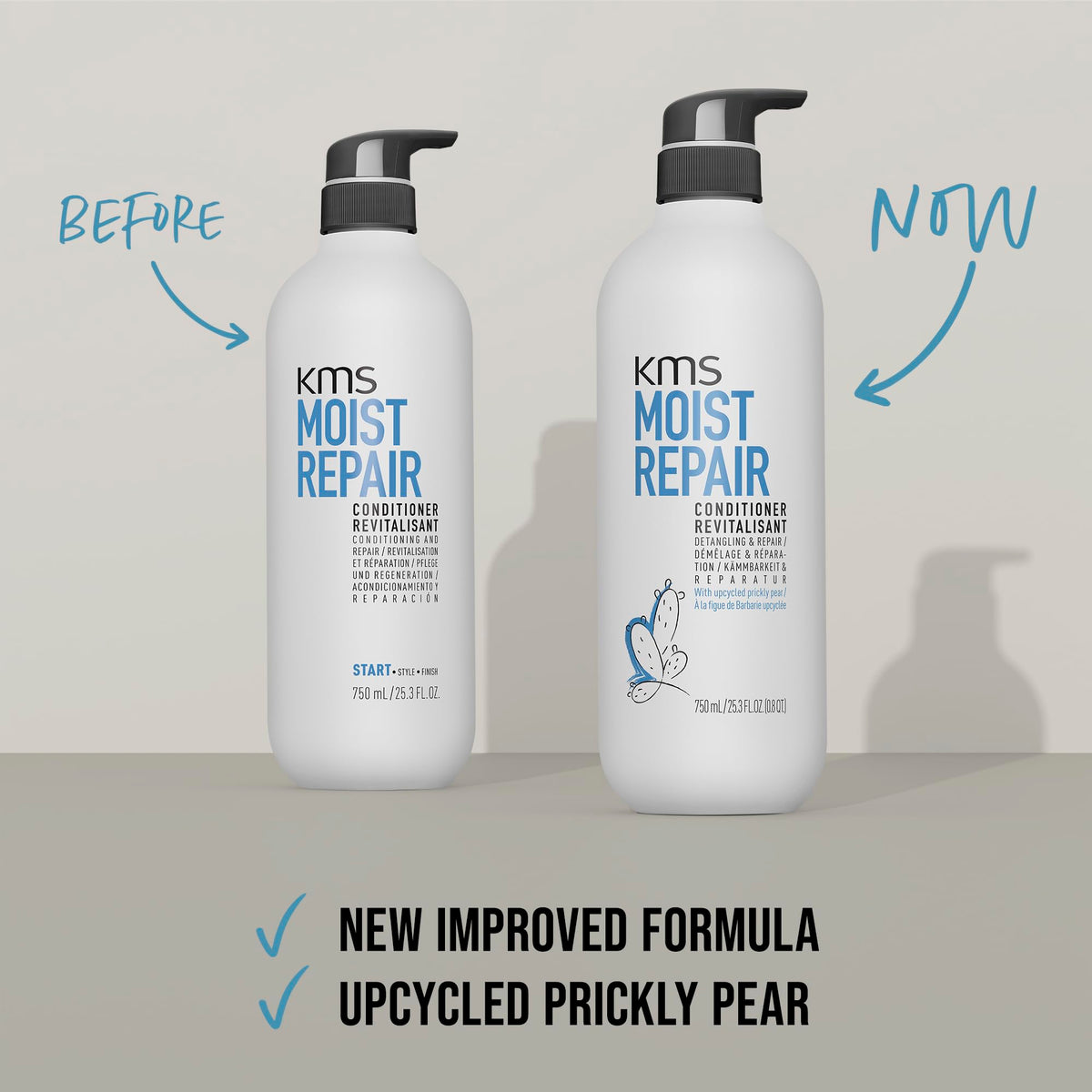 KMS smooth conditioner texture swatch highlighting creamy hydration without weight