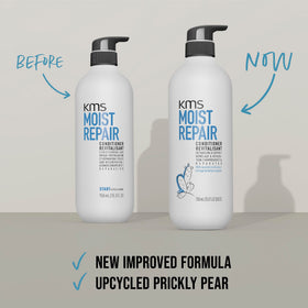 KMS smooth conditioner texture swatch highlighting creamy hydration without weight