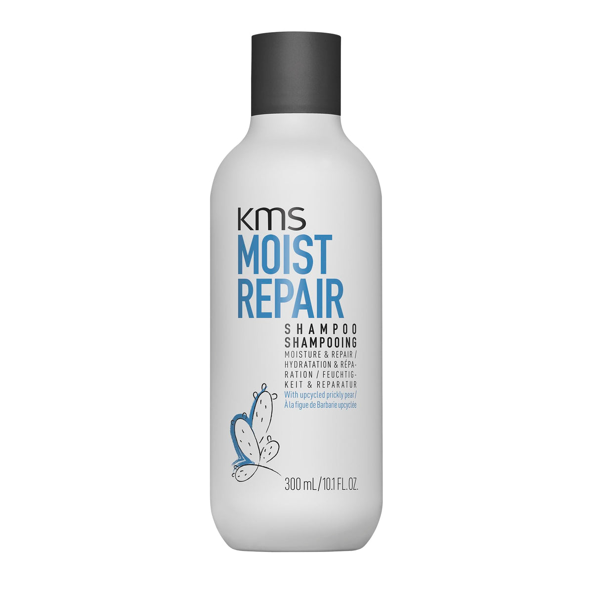 KMS moistrepair front bottle showing clean professional design and product benefit