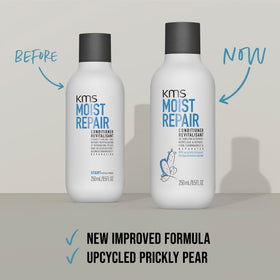 KMS MoistRepair ingredients label highlighting lipid-replenishing actives