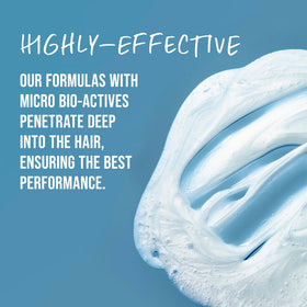 KMS moistrepair pump producing gentle foam for easy, effective cleansing